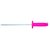 Sicut Steel for Butchers, Round Medium Cut Stainless Steel 10 Inch Pink