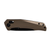 SICUT EDC Axis Lock Folding Knife 3.5 inch High Carbon Stainless Steel Blade – Tan Aluminium Handle