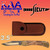 SICUT Traditional Lockback Folding Knife 3.5 inch with Leather Belt Pouch Burlwood Handle