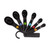 OXO 7 Piece Plastic Measuring Spoons Black
