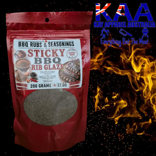 BBQ Rubs, Sticky Rib BBQ Rub Glaze 200 Grams