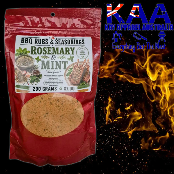 BBQ Rubs, Rosemary & Mint BBQ Rub Glaze 200 Grams