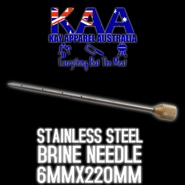 Brine Pump Needle injector 6mm x 220mm, Stainless Steel