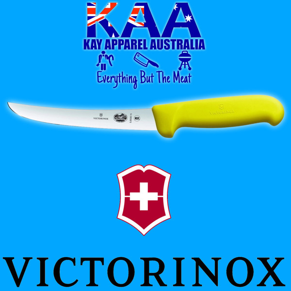 Victorinox Boning Knife 6" Yellow Wide Curved 5.6508.15