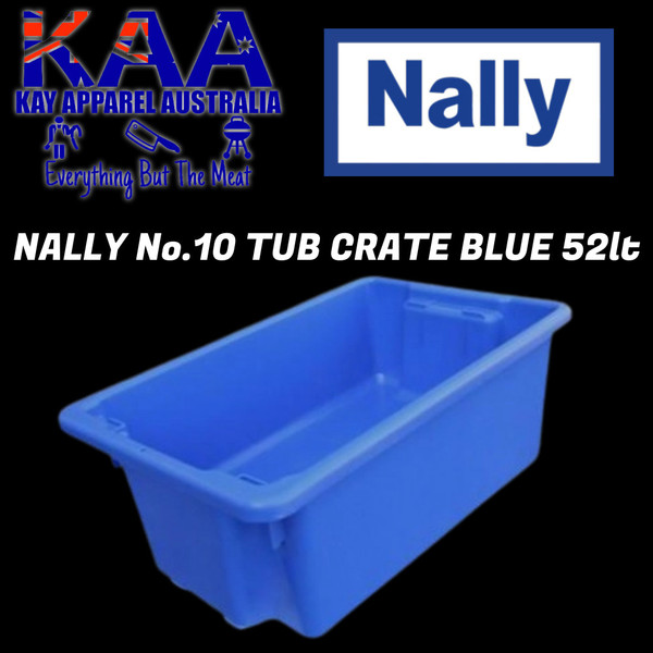 NALLY No.10 TUB CRATE BLUE 52lt
