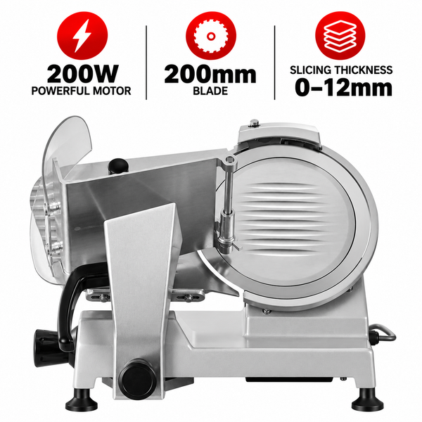 Electric Meat Slicer 200mm Blade – 200W