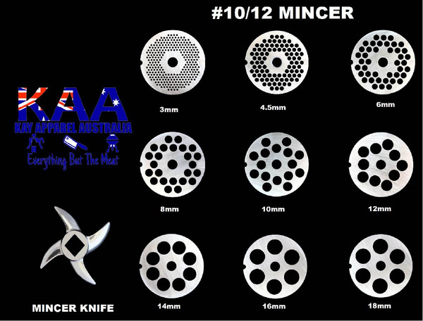 #12/10 Mincer Holeplate Or Mincer Knife