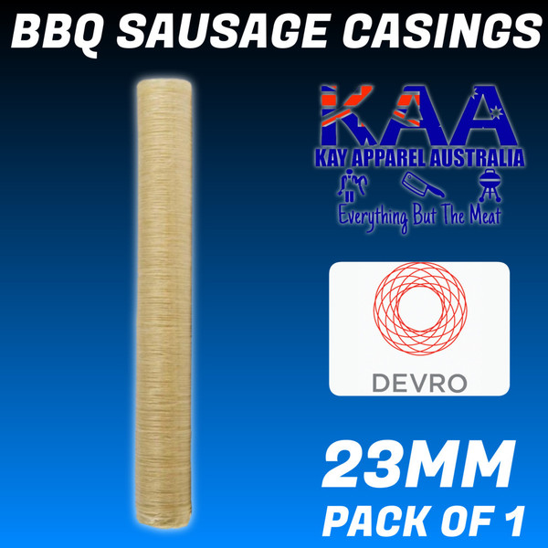DEVRO 23mm Thin Collagen Sausage Casings Pack Of 1