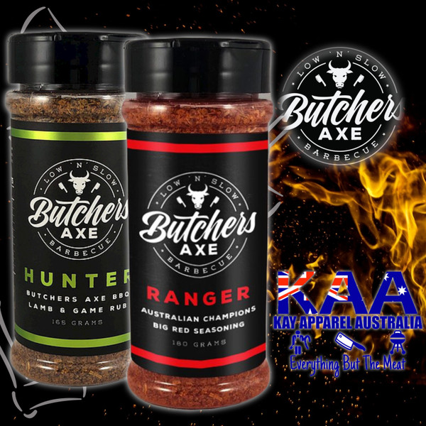 Butchers Axe BBQ Rubs, Ranger & Hunter 2 Rub Set