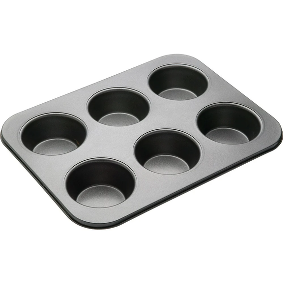 BAKEMASTER 6 Cup Large Muffin Pan 35X26CM