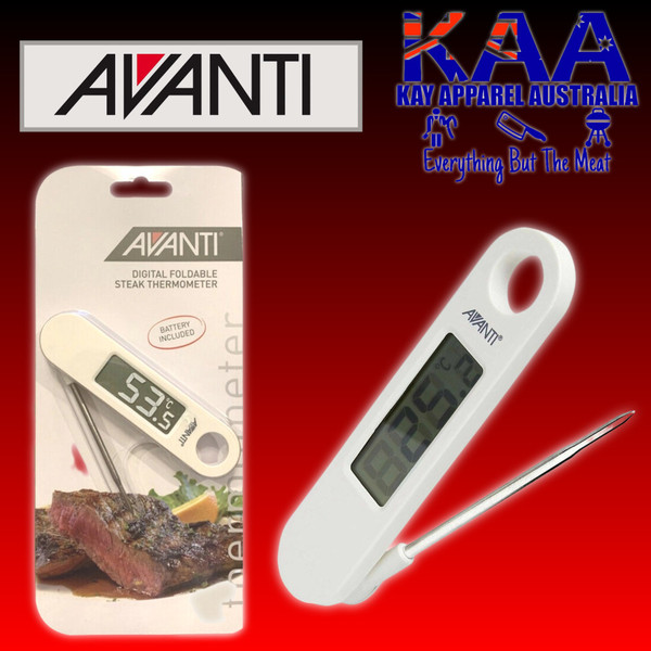 Avanti Digital Foldable Steak BBQ Thermometer Probe 12933