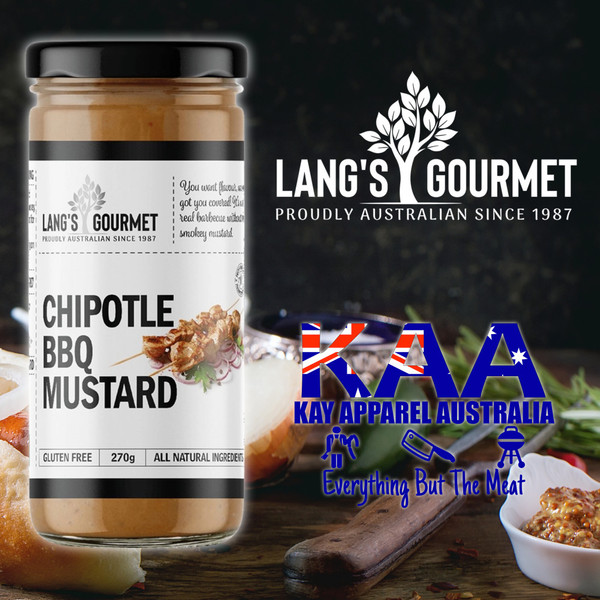 Langs Gourmet Chipotle BBQ Mustard 270g