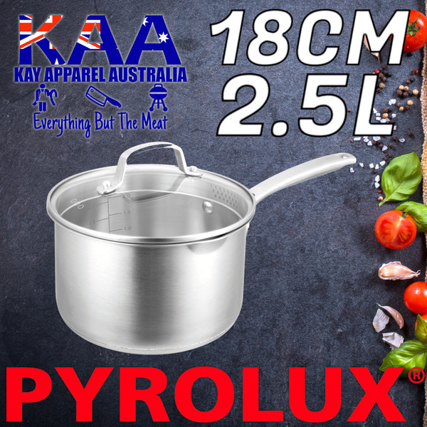 Pyrolux Radius 85 Stainless Steel Saucepan 18cm 2.5L With Lid