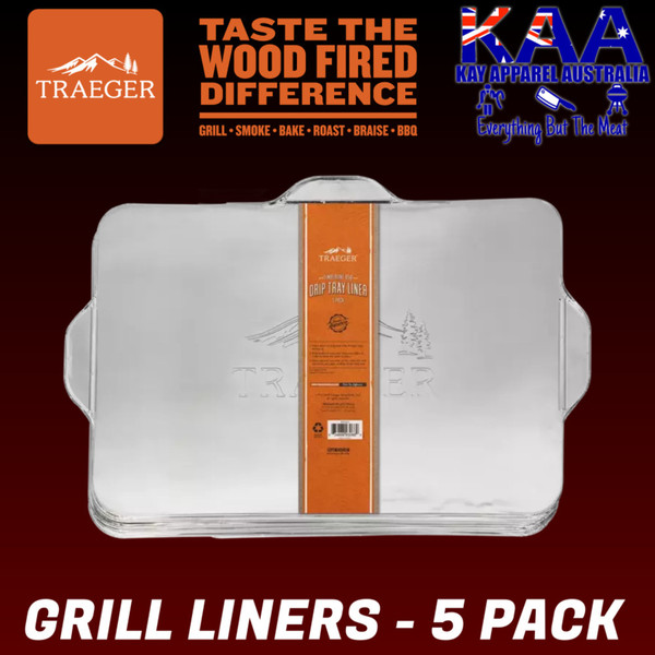 TRAEGER DRIP TRAY LINERS - 5 PACK - TIMBERLINE 850 GRILL