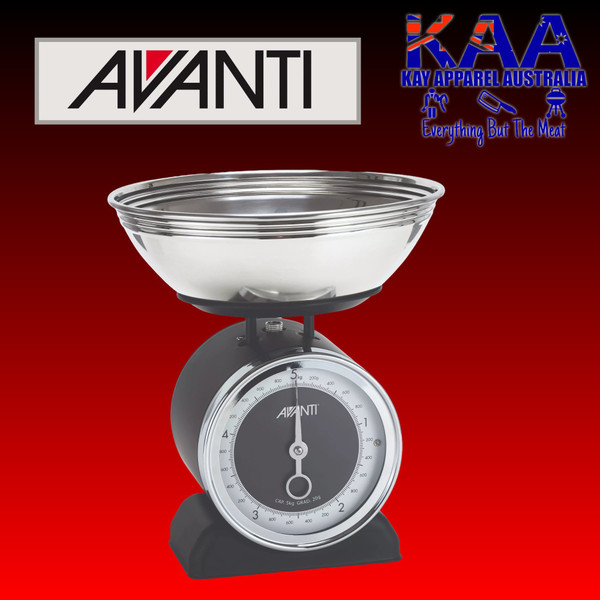 Avanti Avanti Vintage Mechanical Scales Black 5kg 16859