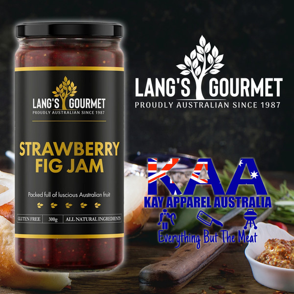 Langs Gourmet Premium Strawberry Fig Jam 300g