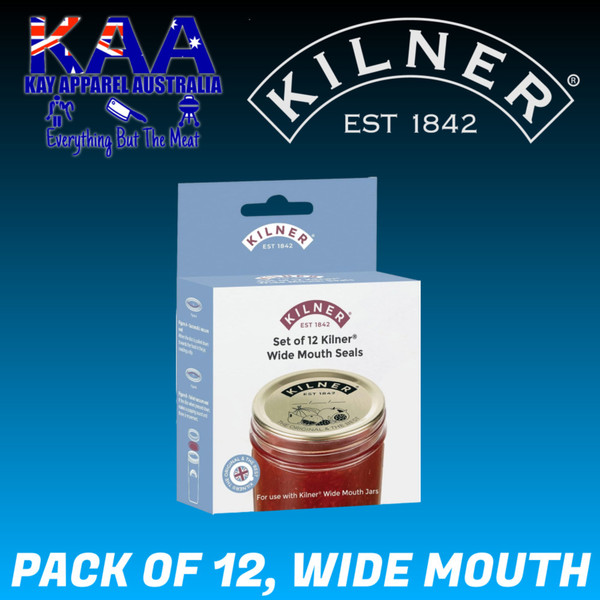 Kilner Genuine Preserve Wide Mouth Lid Seals 12 Pack, 0025.393