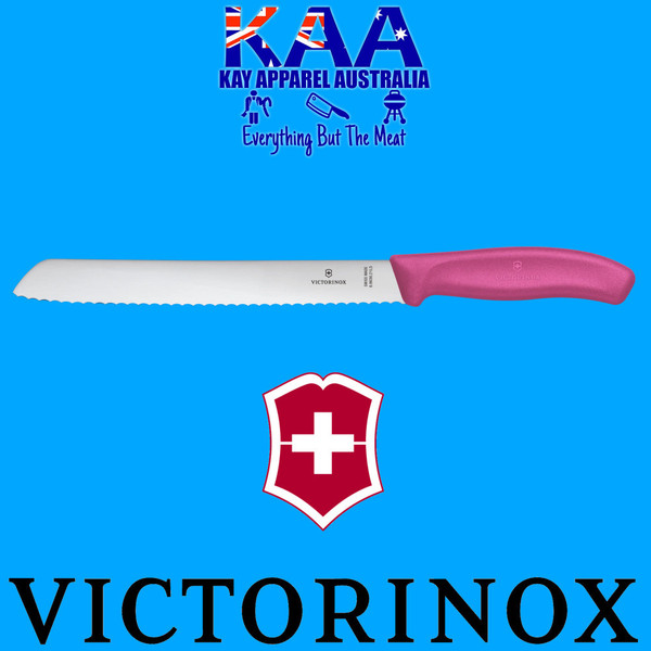 Victorinox Swiss Classic Bread Knife Wavy Edge Pink 21cm 6.8636.21L5B