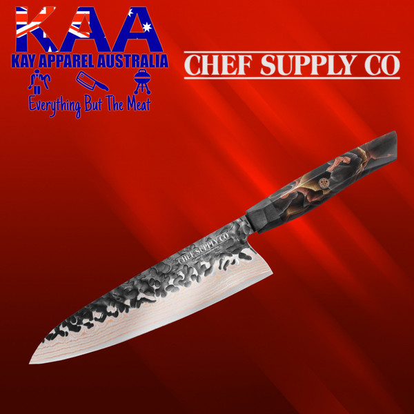 Copper Series 20 cm - 8 inch Damascus Chef Knife with VG-10 core Copper Series 20 cm - 8 inch Damascus Chef Knife with VG-10 core