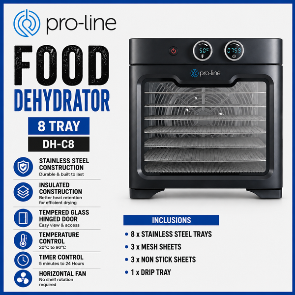 Pro-Line Food Dehydrator 8 Tray DH-C8