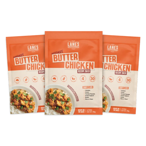LANES BBQ SMOKEY BUTTER CHICKEN RECIPE BASE 30 GRAMS