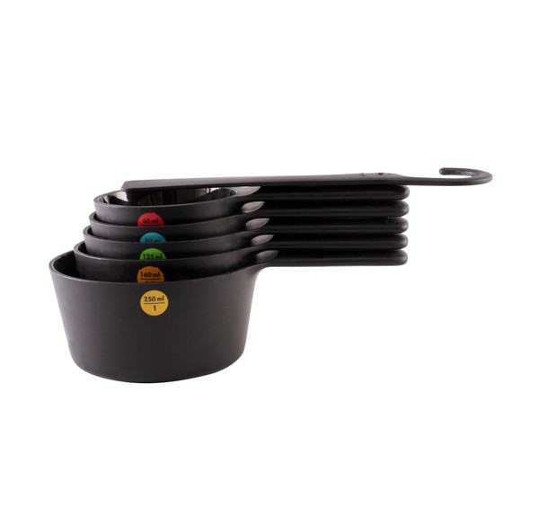 OXO 7 Piece Plastic Measuring Spoons Black