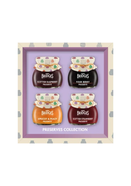 Mrs Bridges 4 Jar Preserves Gift Pack 4 x 100g