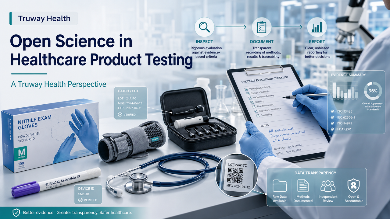 Open Science in Healthcare Product Testing: A Truway Health Perspective