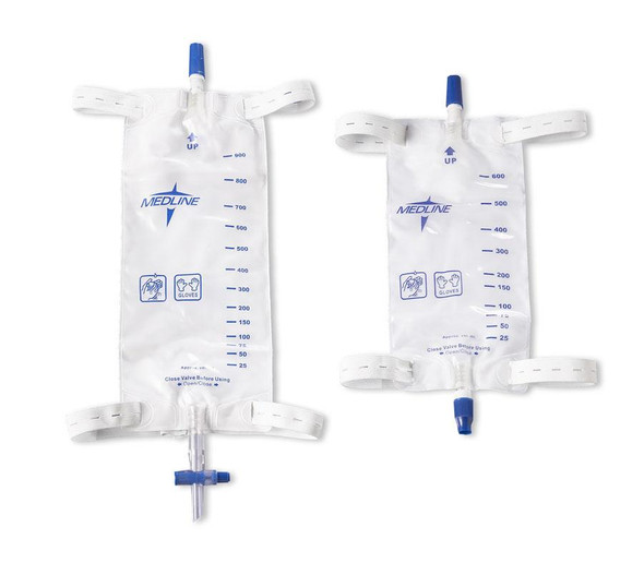 Leg Bags with Slide-Tap Drainage Port