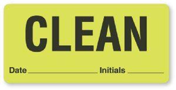 "Clean" Sterilization Labels