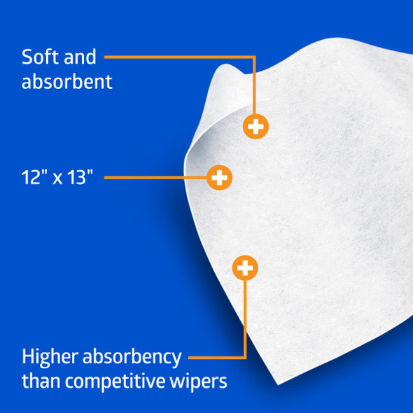 Medline Absorbent Wipers+ Dry Wipes