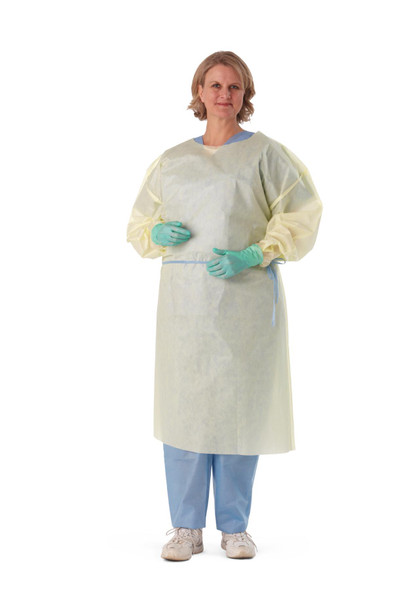 Medium-Weight AAMI L2 Isolation Gown with Thumb Loops & Side Ties
