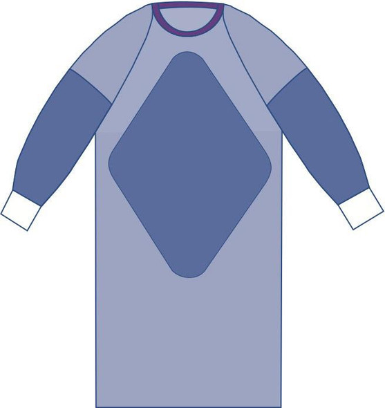 Sterile Fabric-Reinforced Aurora Gowns with Raglan Sleeves