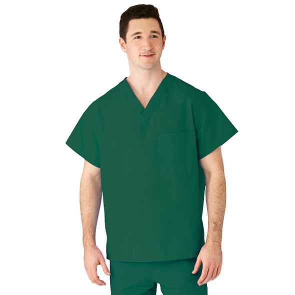 610 AngelStat Emerald Scrub Tops with Angelica Color Coding