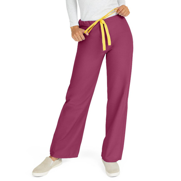 600 AngelStat Raspberry Scrub Pants with Angelica Color Coding
