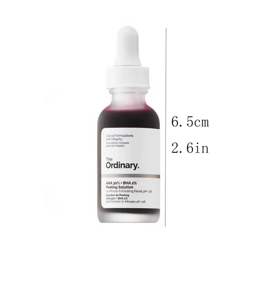 The Ordinary AHA 30% + BHA 2% Peeling Solution – Clinical 10-Minute Exfoliating Facial | Brightening, Pore-Refining, Skin Texture Renewal (30 mL / 1 fl oz)