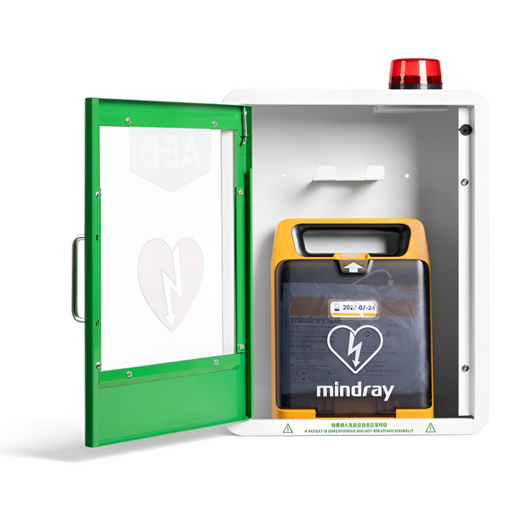 Smart AED Wall Cabinet | FDA Approved | LifeLock Alarm + NFC | ADA-Compliant Emergency Defibrillator Case