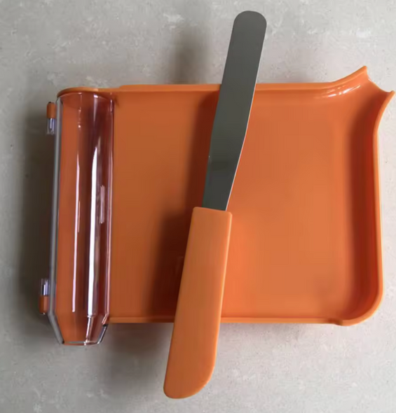 Professional Grade Pill Counting Tray with Spatula – Precision Pharmacy Tool for Accurate Dispensing | Truway Health™ | Orange Acrylic