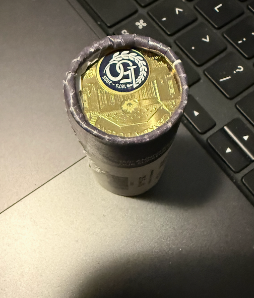 Canadian $1 Supreme Court 150th Anniversary Coin Roll (25 Coins) – Royal Canadian Mint | Limited Edition Collectible Bullion | Uncirculated Condition