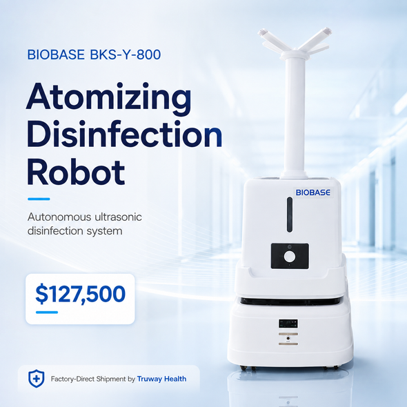 BIOBASE BKS-Y-800 Atomizing Disinfection Robot — Autonomous Ultrasonic Disinfection System | Factory-Direct Shipment