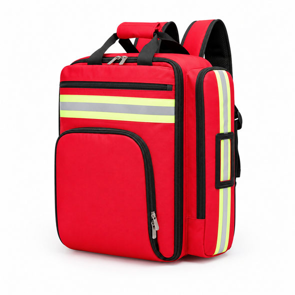 Truway Health® Disaster Relief Emergency First Aid & Medical Rescue Backpack – Large-Capacity Reflective Multi-Compartment Organizer