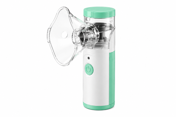 Portable USB Rechargeable Mesh Nebulizer – Handheld Respiratory Aerosol Device for Adults & Children