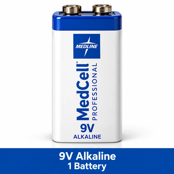 Medline MedCell Professional Batteries | AA, AAA, C, D, 9V & CR2032 | Medical-Grade Power Supply