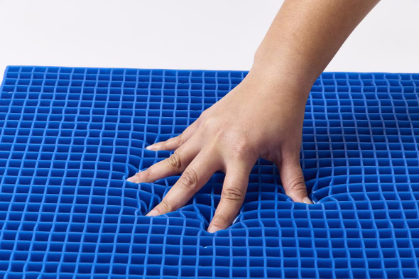 Medline AzureGel Align Gel Seat Cushion – Pressure Redistribution Wheelchair Cushion with Washable Cover