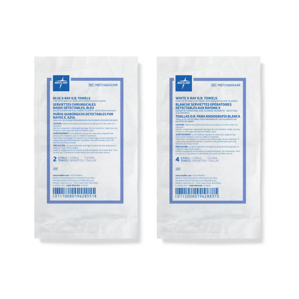 Medline Disposable X-ray Detectable OR Towels