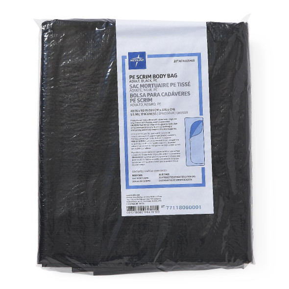 Medline Adult Body Bags with ID Toe Tags