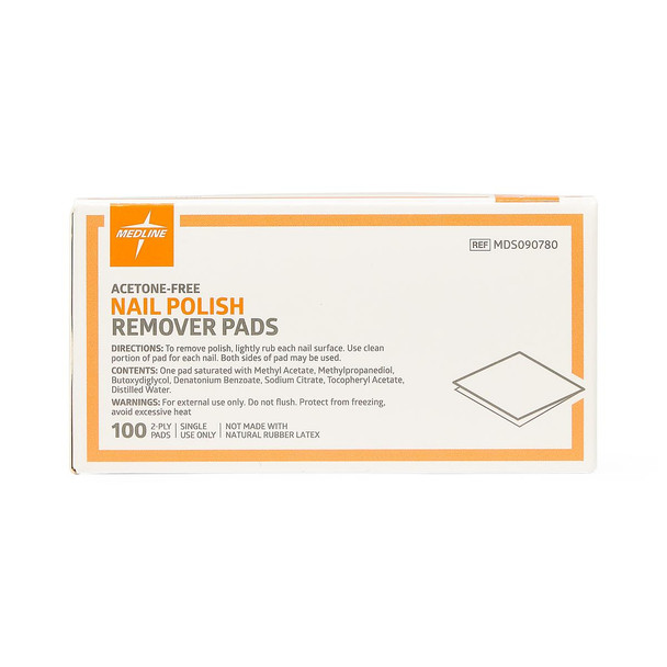 Medline Nail Polish Remover Pads