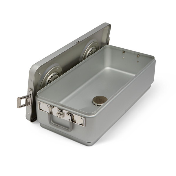 Steriset Full-Sized Sterilization Containers with Drain and Lid