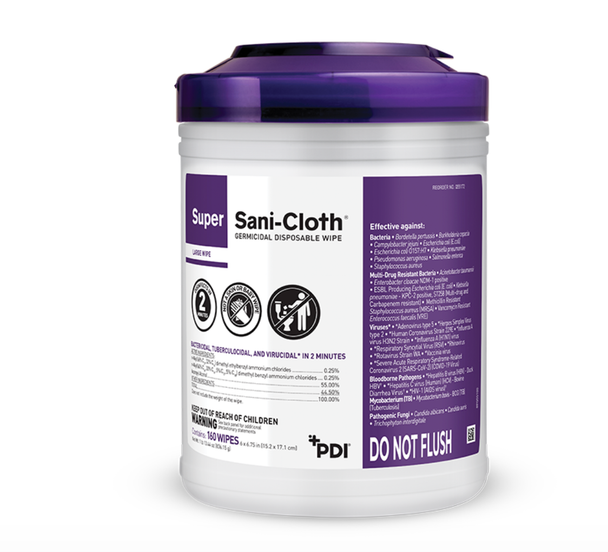 Super Sani-Cloth Germicidal Disposable Wipes