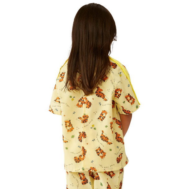 Tired Tiger Print Pediatric IV Gowns